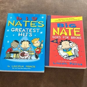 Big Nate Greatest Hits and Goes for Broke Book Set - Blue and Red Covers - Picture 1 of 11