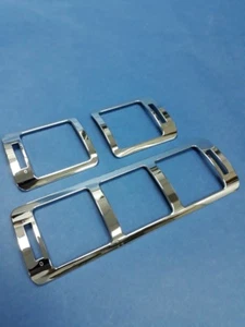 3PCS CHROME STAINLESS AC AIR VENT FRAME FOR 1996-2005 MERCEDES BENZ W163 M-CLASS - Picture 1 of 5