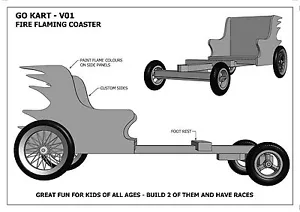 BILLY CART / GO KART V01 - Build With Your Kids ( Building Plans ) - Foto 1 di 12