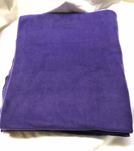SOLID PURPLE FLEECE MATERIAL NO SEW TIE BLANKET 2 YARDS - Picture 1 of 1