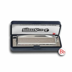 Hohner Silver Star Harmonica Key of Bb Ideal First Blues Folk Harp FREE Lessons - Picture 1 of 3