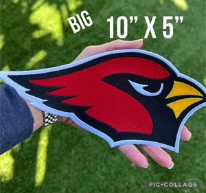 Arizona Cardinals BIG 10" Cardinal Iron/Sew On Embroidered Patch - Picture 1 of 3