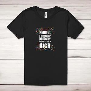 Personalised Birthday Swearing Adult T-Shirt - Picture 1 of 13