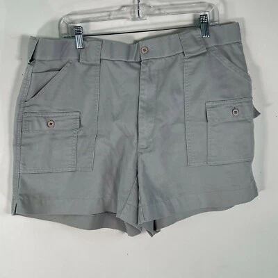 Pantalones Cortos Chinos Windham Pointe Para Hombres Frontales Planos Bolsillos Informales Gris Talla 42 Foto 1 de 4