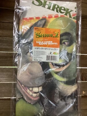 NOVO EM FOLHA SHREK 2 Hallmark Party Express Capa de Mesa 54" X 89" - Imagem 1 de 3