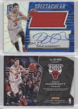 2015 Spectra Spectacular Swatch Signatures Silver Prizm /149 Doug McDermott Auto