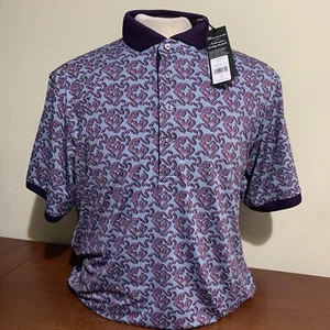 Greyson Mens XL Interwined Mens Bonneville blue Snake Golf Polo Shirt New Nwt - Picture 1 of 8