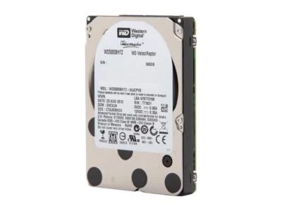 WD VelociRaptor WD5000BHTZ 500GB 10K RPM 64MB 6Gbps SATA 2.5" Hard Drive - Image 1 of 2