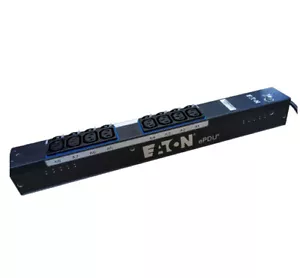 EATON 8 Way IEC C13 PDU with Grip Retention C14 Power Inlet 19" Rackmount EBAB02 - Picture 1 of 5