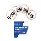 4pcs Acoustic Bass Strings 4-String Bass Strings Replacement 40 60 75 95