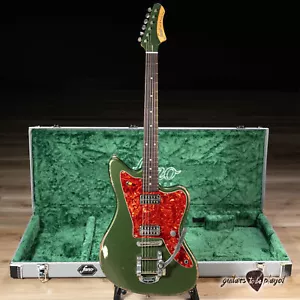 Fano JM6 Alt de Facto TV Jones Classic/PowerTron & Bigsby Guitar –Cadillac Green - Picture 1 of 10