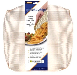 Quickachips Non Stick Oven Mesh Tray Ideal For Chips Pizza Wedges - Natural - Picture 1 of 1