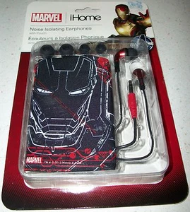 Marvel Iron Man Cell Phone Noise Isolating Earphones Avengers Initiative Xmas - Picture 1 of 1