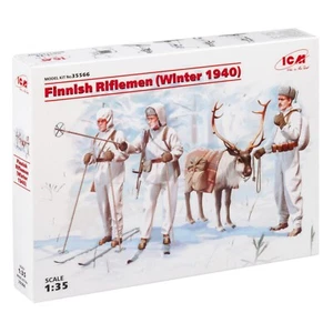 ICM 35566 Kit Modelo Plástico Figuras Escala 1:35 Fusileros Finlandeses (Invierno 1940) - Imagen 1 de 12