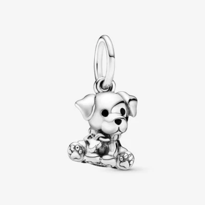 PANDORA Charm Anhänger Bead Hund Welpe 925 Sterlingsilber Emaille 798009EN16 - Bild 1 von 4