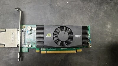 NVIDIA Quadro NVS 420 VHDCI DP X4 Monitors Full Height Video Card Dell K722J - Image 1 of 3