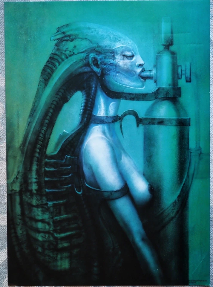 BIOMECHANOID-H.R. GIGER  POSTER 20X27.5 UGLY PUBLISHING-HTF 1984 Werk Nr.269 - Image 1 of 2