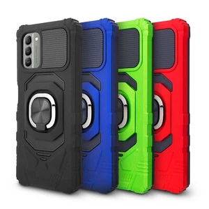 Funda de teléfono con soporte de anillo a prueba de golpes para Nokia G400 5G con vidrio templado - Imagen 1 de 31