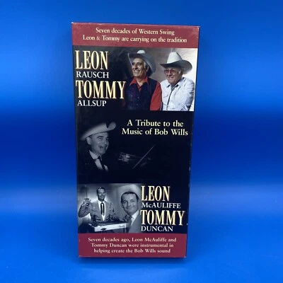 Bob Wills Tribute by Leon Rausch & Tommy Allsup 4 Cassette Boxed Set w/Book - Image 1 of 4