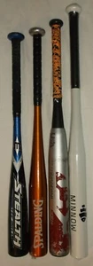 T-BALL BAT SET YOUTH BASEBALL ALUMINUM 24 25 26 28 INCHS PRE-OWNED SPALDING - Picture 1 of 13
