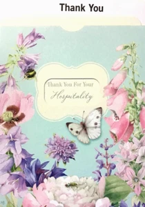 Tarjeta de cuaderno de bocetos de Nature, "GRACIAS por su hospitalidad" Marjolein Bastin NS51 - Imagen 1 de 5