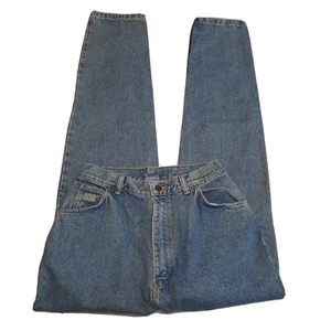 Vintage Wrangler America High Waisted Tapered Leg Mom Jeans Made in USA 14 Long  - Picture 1 of 7