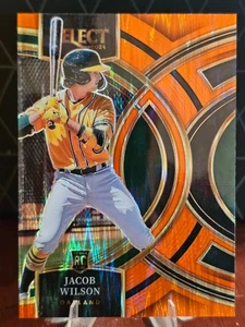 2024 Panini Select - Premier Level Jacob Wilson #86 Orange Flash Prizm (RC) - Bild 1 von 2