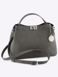 Mode von Heine Damen Handtasche Schultertasche ca. 26x21x12 cm anthrazit NEU - Bild 1 von 3