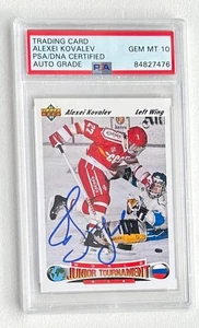 Alexei Kovalev Signed 1991-92 Upper Deck #655 RC (PSA) - Rookie Card | Autograph - Picture 1 of 2
