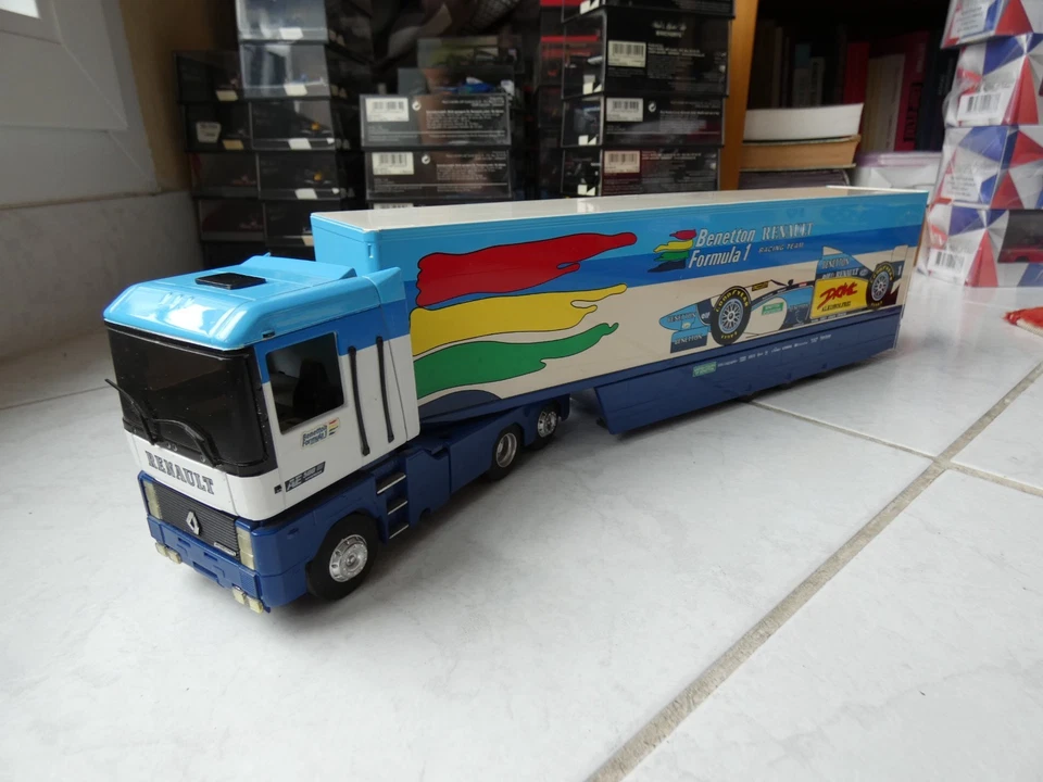 Renault AE 500 Magnum Benetton 1995 Trasportatore 1/43 Eligor LBS F1 RARO - Immagine 1 di 4