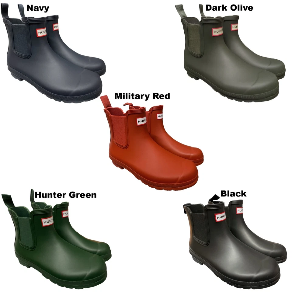 Bota Feminina HUNTER Original Impermeável Chelsea Borracha Pull-On - Imagem 1 de 1