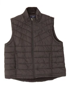 IZOD Mens Big & Tall Padded Gilet UK 44 2XL Grey Polyester AG09 - Picture 1 of 3