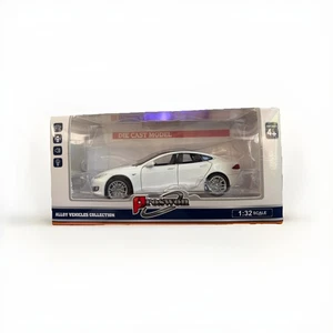 Proswon 1:32 Tesla MODEL X Alloy Toy Car Model Diecast Model White NEW IMPORT! - Picture 1 of 5