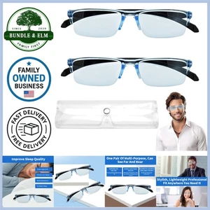 Gafas de enfoque automático 2 piezas unisex autoajustables luz azul presbicia - Imagen 1 de 9
