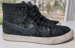 Women's Nike Primo Court Mid Suede Black Animal Print Trainers Sz 6.5 - Picture 1 of 10