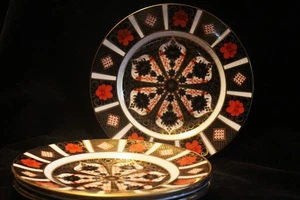 5er SET ROYAL CROWN DERBY ALTE IMARI SALATTELLER - Bild 1 von 7