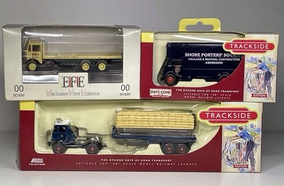 3 Lledo Trackside & EFE 1:76 Lorries Inc Pickfords AEC Flatbed Guy Pantechnicon - Image 1 of 4
