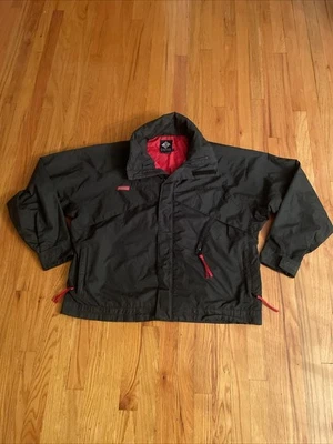 Chaqueta cortavientos Columbia Whirlibird para hombre negra talla alta para hombre grande vintage Foto 1 de 4
