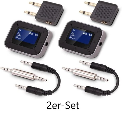 NEU 2er Set 2in1 Audio Transmitter Receiver Bluetooth für Musik HiFi Auto Radio - Bild 1 von 4