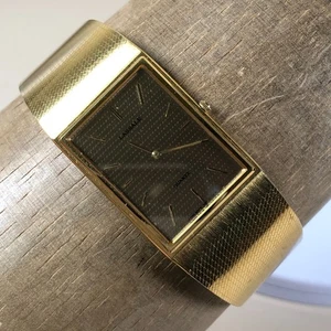 Vintage Seiko Lassale Men 5A54-5099 Dress Gold Tone Quartz 21mm Watch 7 3/4" - Picture 1 of 13