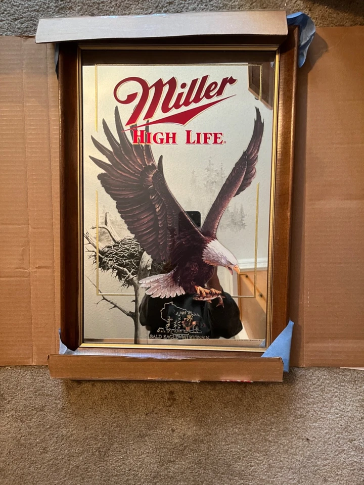miller high life mirror eagle exc con - Image 1 of 1