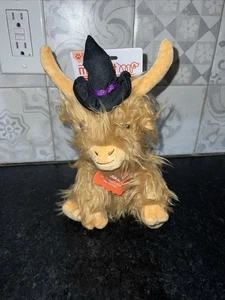 Multipet 9" Highland Cow Dog Toy w/Squeaker , Cuddle/Toss, Beige, Soft Plush - Picture 1 of 10