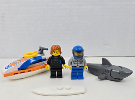 LEGO Surfer Rescue 60011 CITY Coast Guard 99% Complete