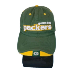 Gorra oficial de los Green Bay Packers NFL talla única ajustable limpia y vintage  - Imagen 1 de 10