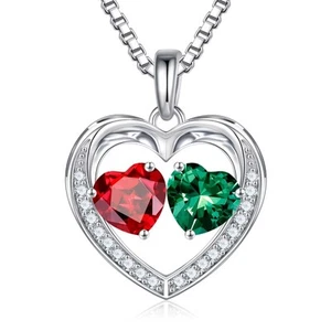Mothers Day Gifts for Mom - 925 Sterling Silver Birthstone Necklace, Jewelry ... - Picture 1 of 7