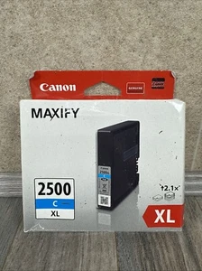 Canon PGI-2500 XL /C. MAXIFY Genuine Cyan Cartridge IB4050, MB5050, Sealed. - Imagen 1 de 10