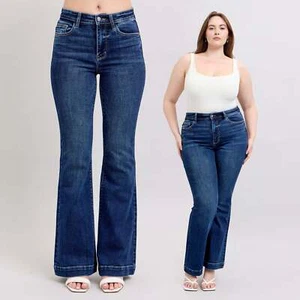 Judy Blue High Waist Trouser Flare Jeans #82637 - Picture 1 of 21