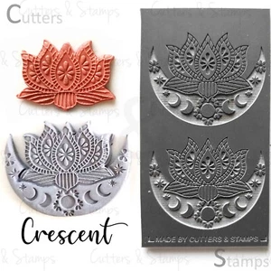 CRESCENT Texture Mat and Cutter for Polymer clay | Textures for Clay imprints - Picture 1 of 15