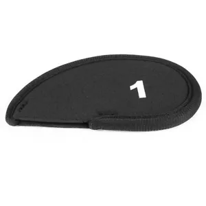 Neoprene Golf Club Head Cover Durable 1 Wedge Iron Protective Headcovers Black - Picture 1 of 1
