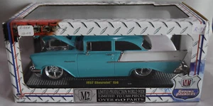 M2 Machines 1:24 scale Blue 1957 Chevrolet 150 Ground Pounders - Picture 1 of 1